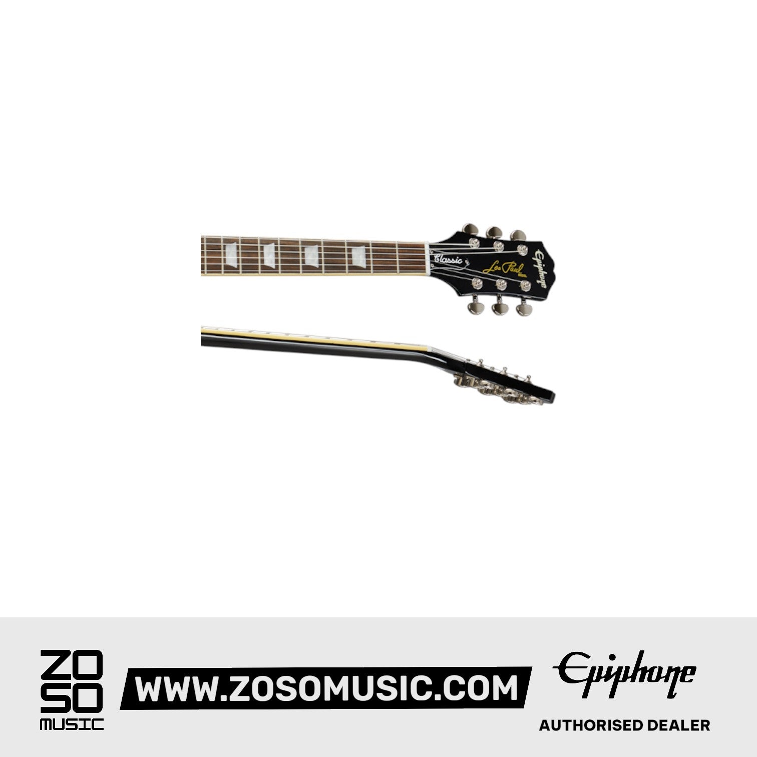 Epiphone EILOEBNH1 Les Paul Classic Electric Guitar - Ebony ( FREE Gator GBE-ELECT Gig Bag + Orange Crush 20 Amplfier ) |  EPIPHONE |  ELECTRIC GUITAR |  Zoso Music