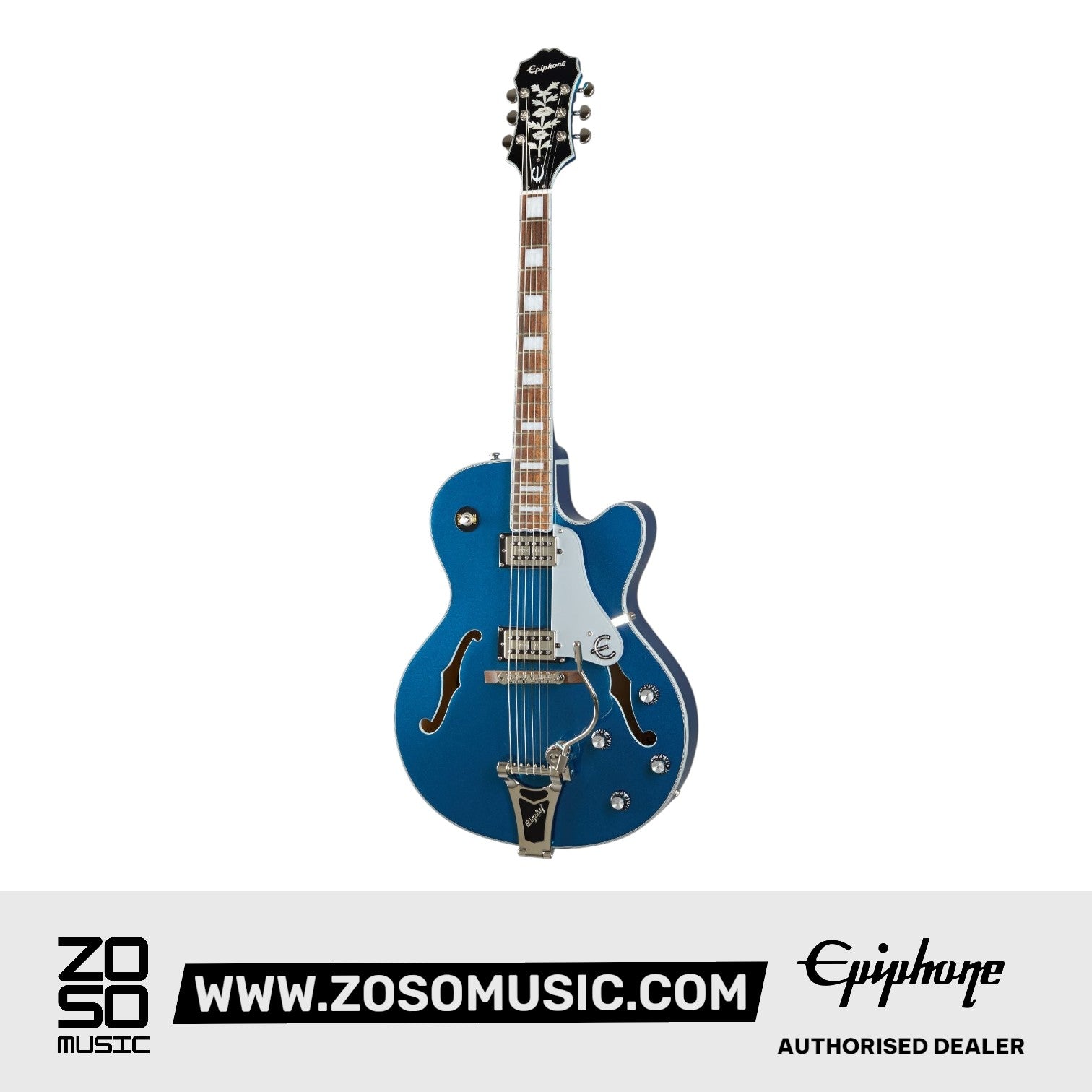 Epiphone ETS2DBMNB1 Emperor Swingster Delta Blue Metallic |  EPIPHONE |  ELECTRIC GUITAR |  Zoso Music