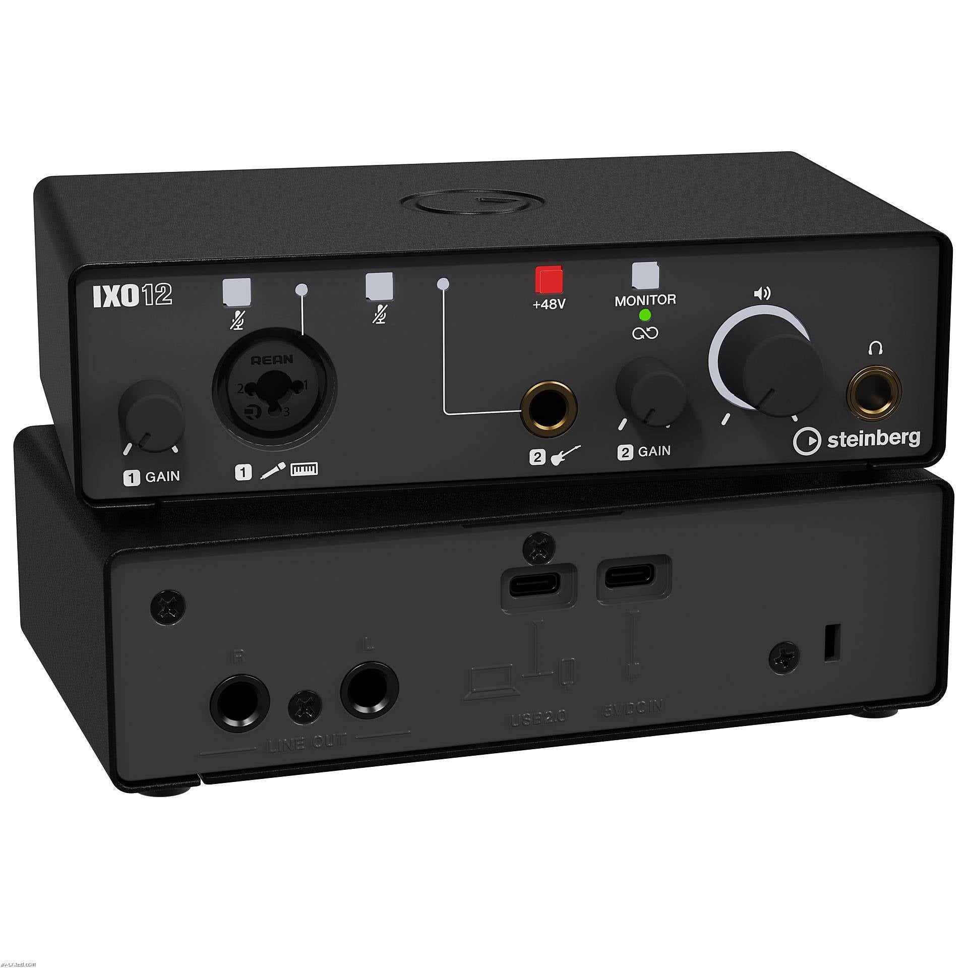 Yamaha Steinberg IXO12 2x2 USB Audio Interface - Black | Zoso Music Sdn Bhd