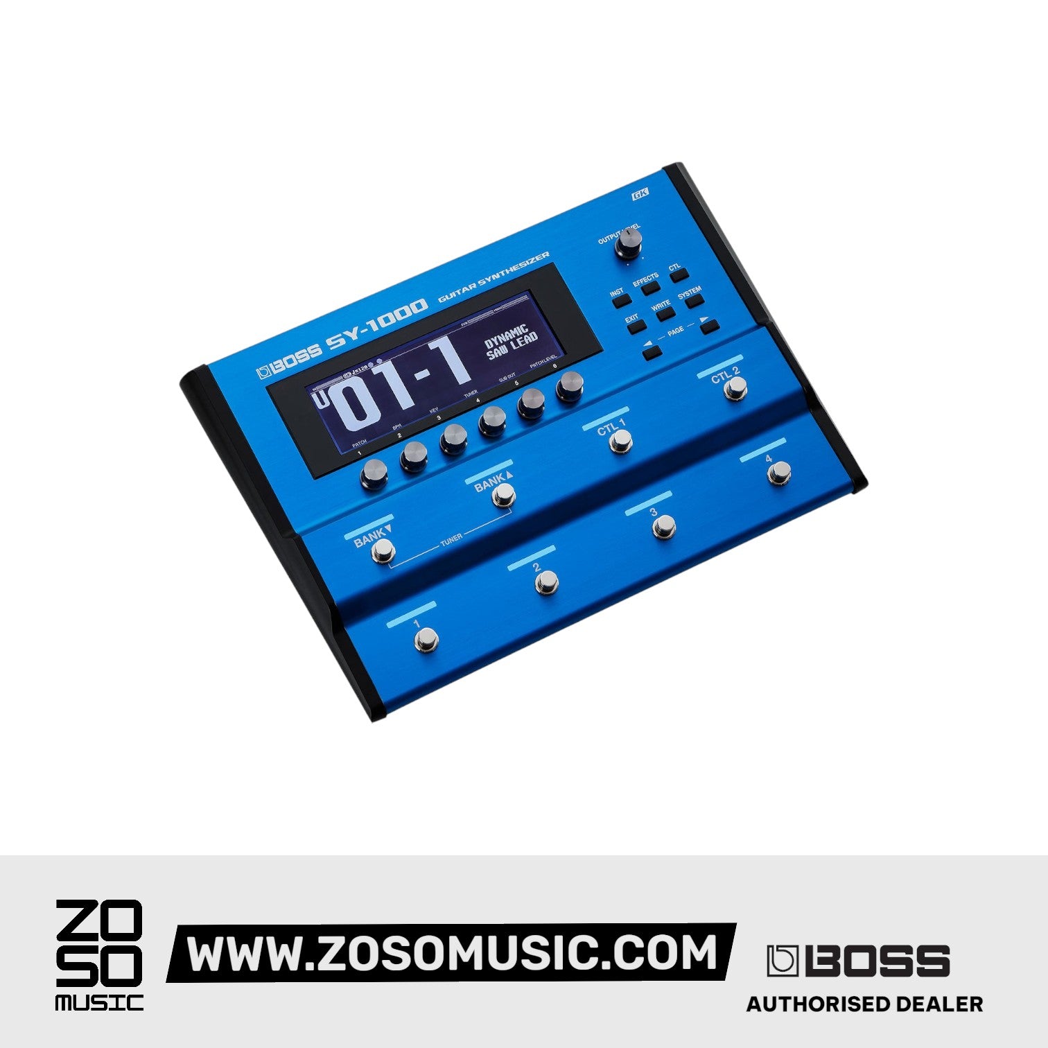 Boss SY-1000 Guitar Synthesizer Pedal |  BOSS |  MULTI-EFFECTS |  Zoso Music