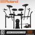 Zoso Music Roland V-Drums TD-07KV2 electronic drum set with black mesh pads, cymbals, and rack stand