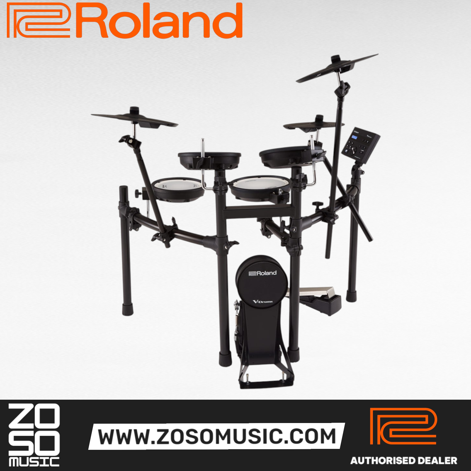 Roland V-Drums TD-07KV Electronic Drum Set, Kick Pedal, Throne and Drumsticks (TD07KV / TD 07KV) |  ROLAND |  DRUM-ELECTRONIC |  Zoso Music