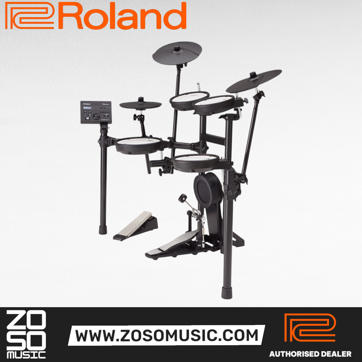 Roland V-Drums TD-07KV Electronic Drum Set, Kick Pedal, Throne and Drumsticks (TD07KV / TD 07KV) |  ROLAND |  DRUM-ELECTRONIC |  Zoso Music