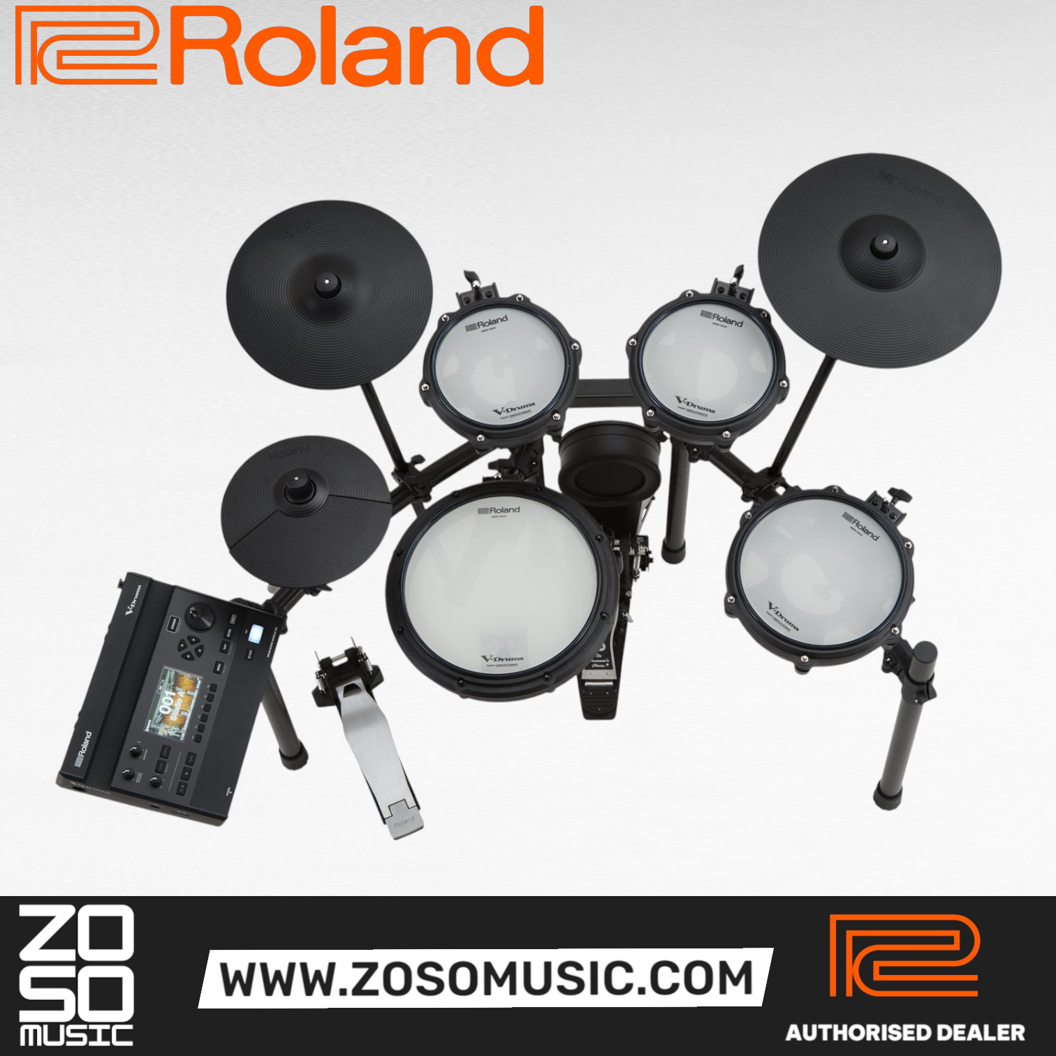 Roland TD313 Compact V-Drums 3 Series Kit |  ROLAND |  DRUM-ELECTRONIC |  Zoso Music