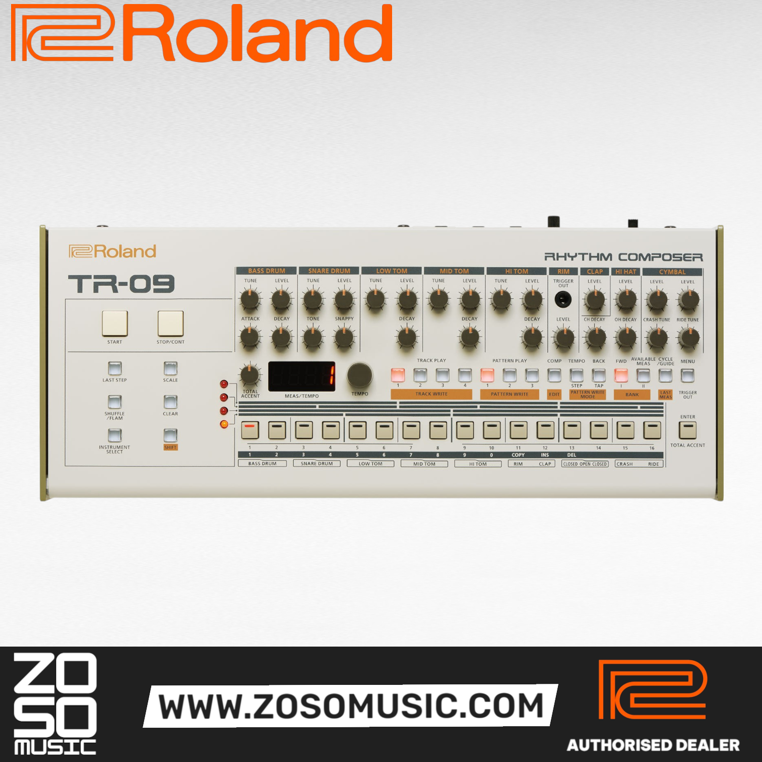 Roland Boutique Series TR-09 Rhythm Composer (TR09 TR 09), ROLAND, SYNTHESIZER, roland-synthesizer-tr-09, ZOSO MUSIC SDN BHD