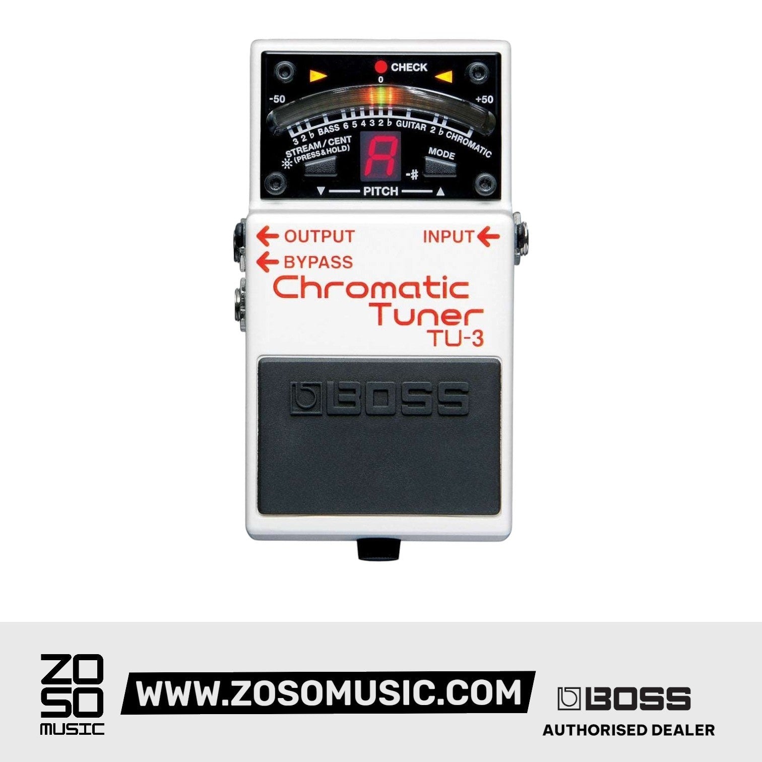 BOSS TU-3 CHROMATIC TUNER (TU3) | BOSS , Zoso Music