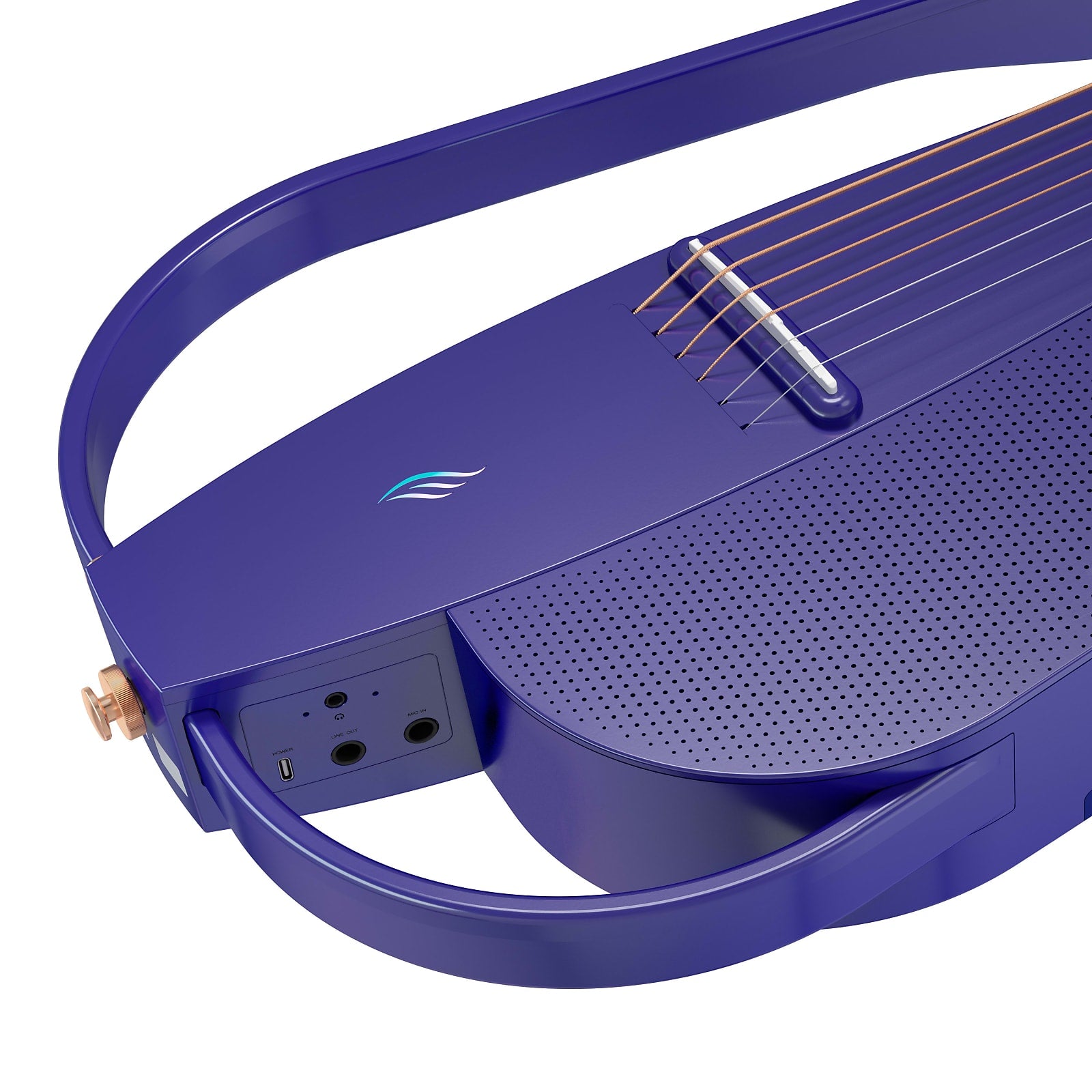 Enya NEXG2 2nd Edition 38Inch Smart Audio Guitar Purple W/Built In Speaker, Wireless Mic, Accessories