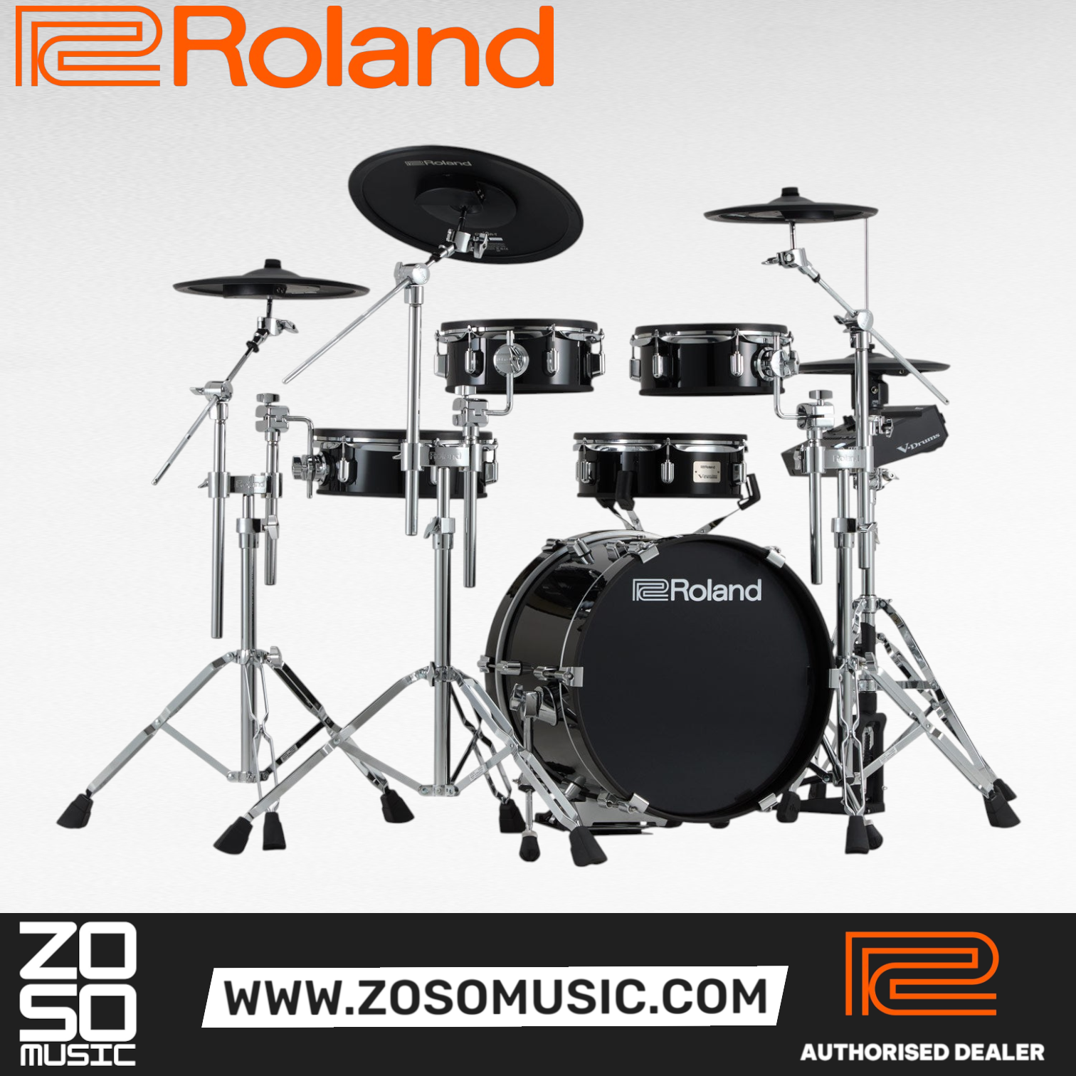 Roland VAD316 Five-Piece V-Drums Acoustic Design Kit | Zoso Music Sdn Bhd