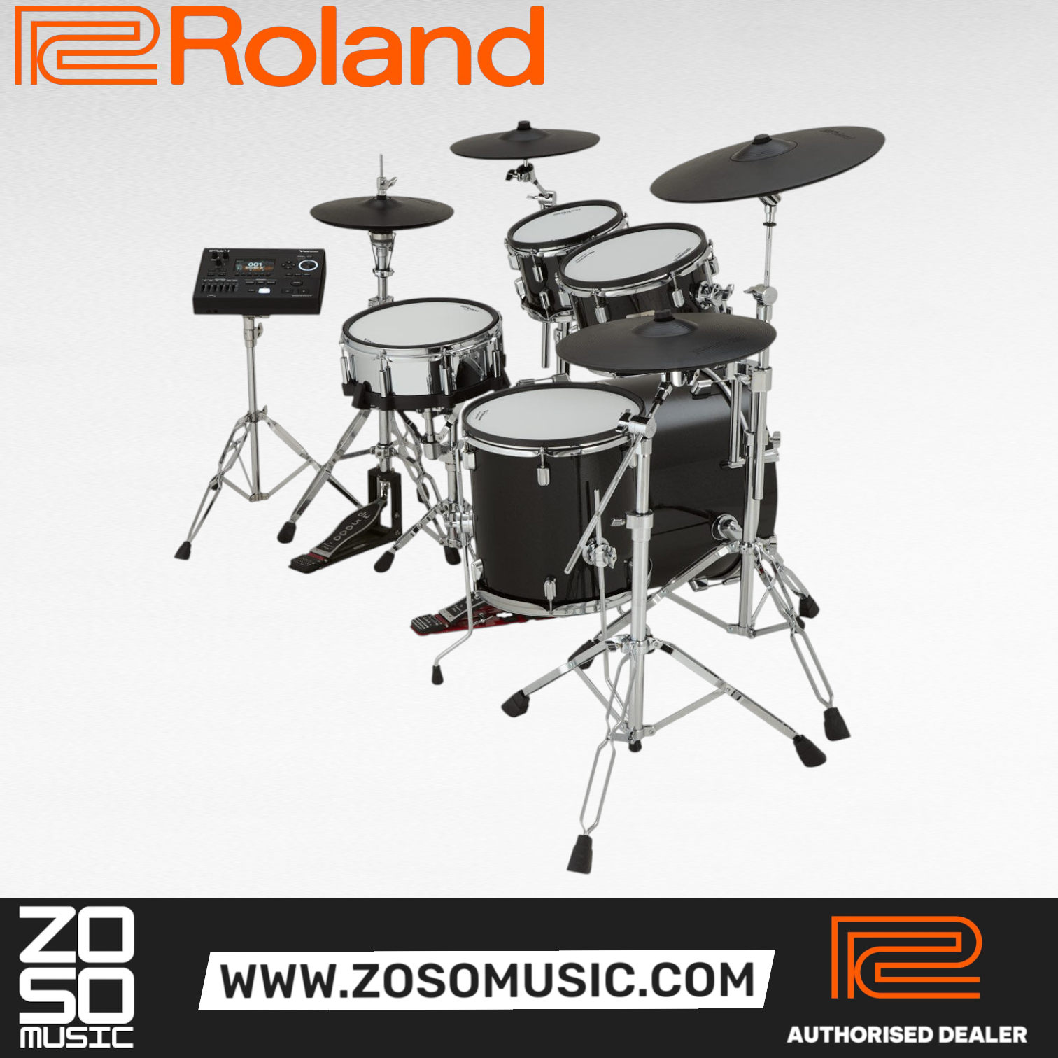 Roland VAD516 V-Drum Acoustic Design Drum Set |  ROLAND |  DRUM-ELECTRONIC |  Zoso Music