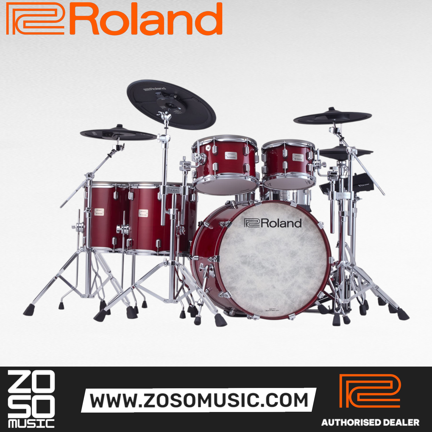Roland VAD716 Electronic Drum Set |  ROLAND |  DRUM-ELECTRONIC |  Zoso Music