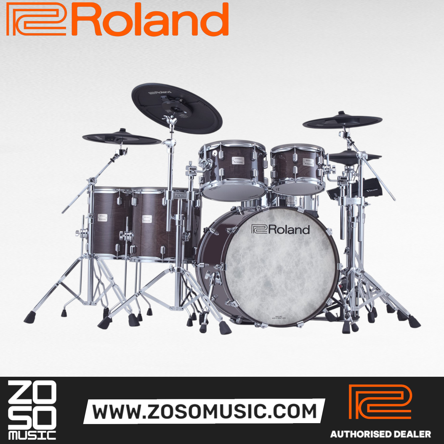 Roland VAD716 Electronic Drum Set |  ROLAND |  DRUM-ELECTRONIC |  Zoso Music