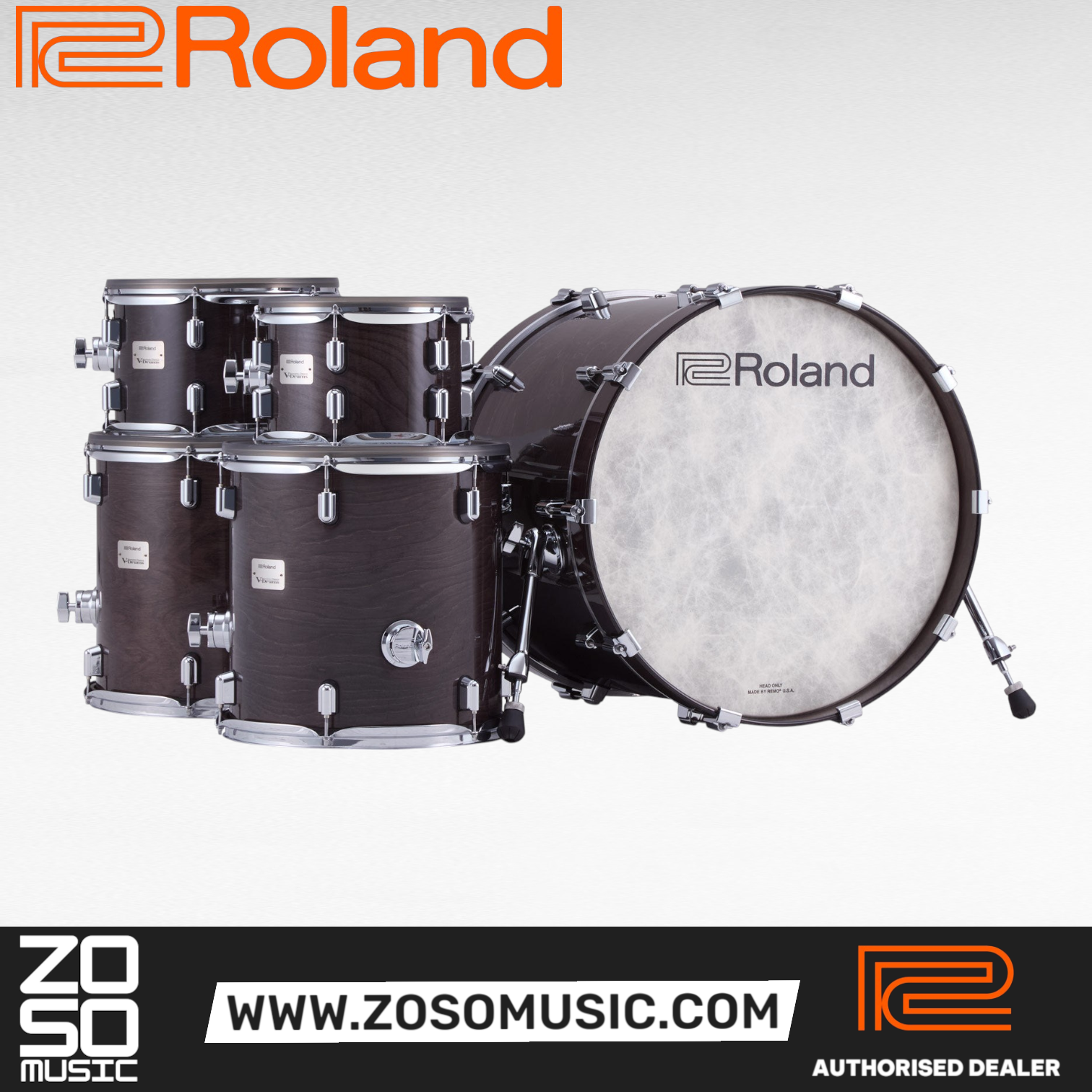 Roland VAD716 Electronic Drum Set |  ROLAND |  DRUM-ELECTRONIC |  Zoso Music