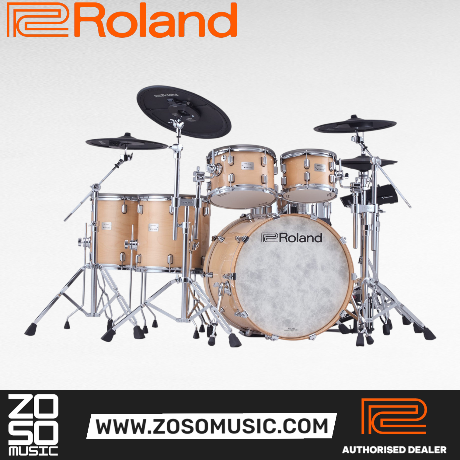Roland VAD716 Electronic Drum Set |  ROLAND |  DRUM-ELECTRONIC |  Zoso Music
