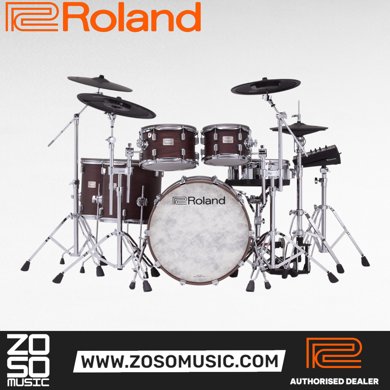 Roland VAD716 Electronic Drum Set | Zoso Music Sdn Bhd