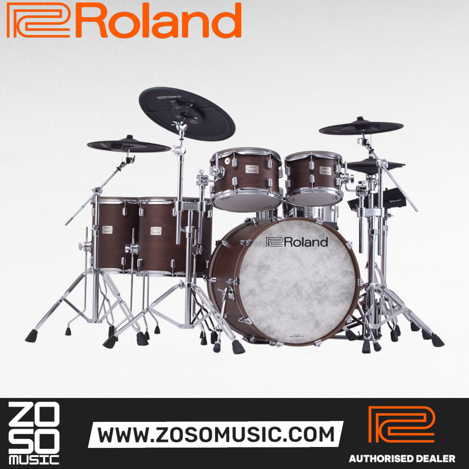 Roland VAD716 Electronic Drum Set |  ROLAND |  DRUM-ELECTRONIC |  Zoso Music