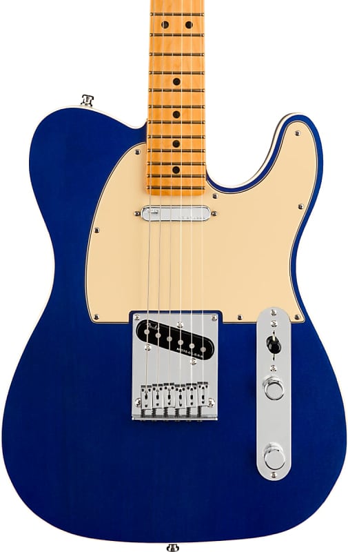 Fender American Ultra Telecaster Electric Guitar, Maple FB, Cobra Blue