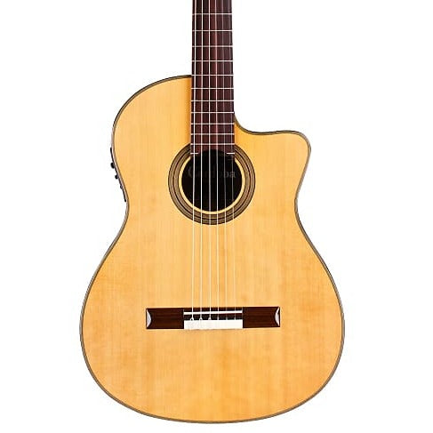 Cordoba Fusion 12 Natural CD Electric Guitar - Solid Canadian Cedar Top, Mahogany Back & Sides