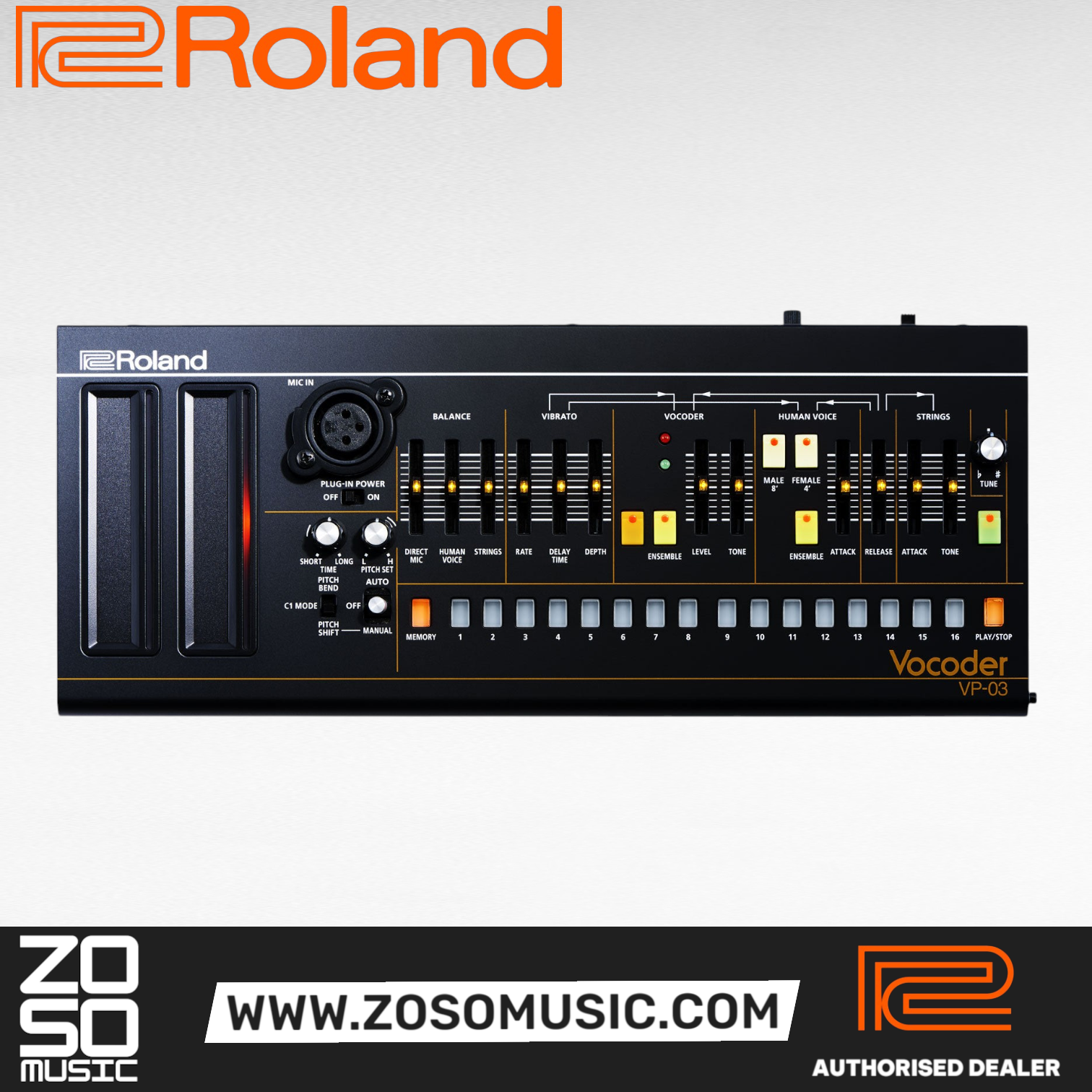Roland Boutique Series VP-03 Portable Vocoder (VP03 VP 03) , ROLAND, SYNTHESIZER, roland-synthesizer-vp-03, ZOSO MUSIC SDN BHD