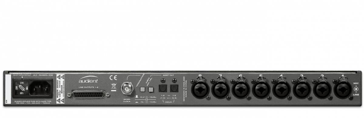 Audient ASP800 Rear View Zoso Music
