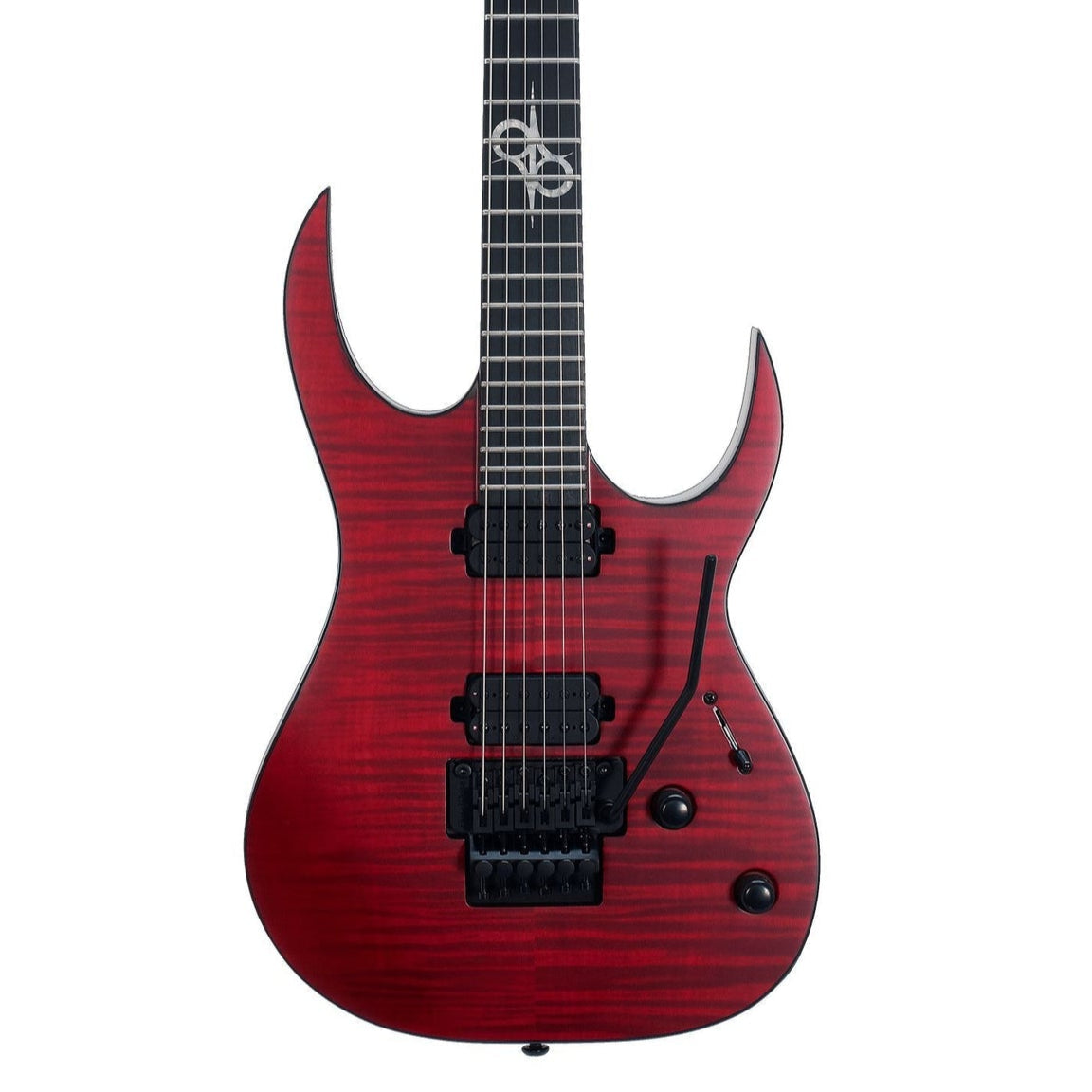 Solar S1.6FRFBR FM Flame Blood Red Matte Floyd Rose Electric Guitar | Zoso Music Sdn Bhd