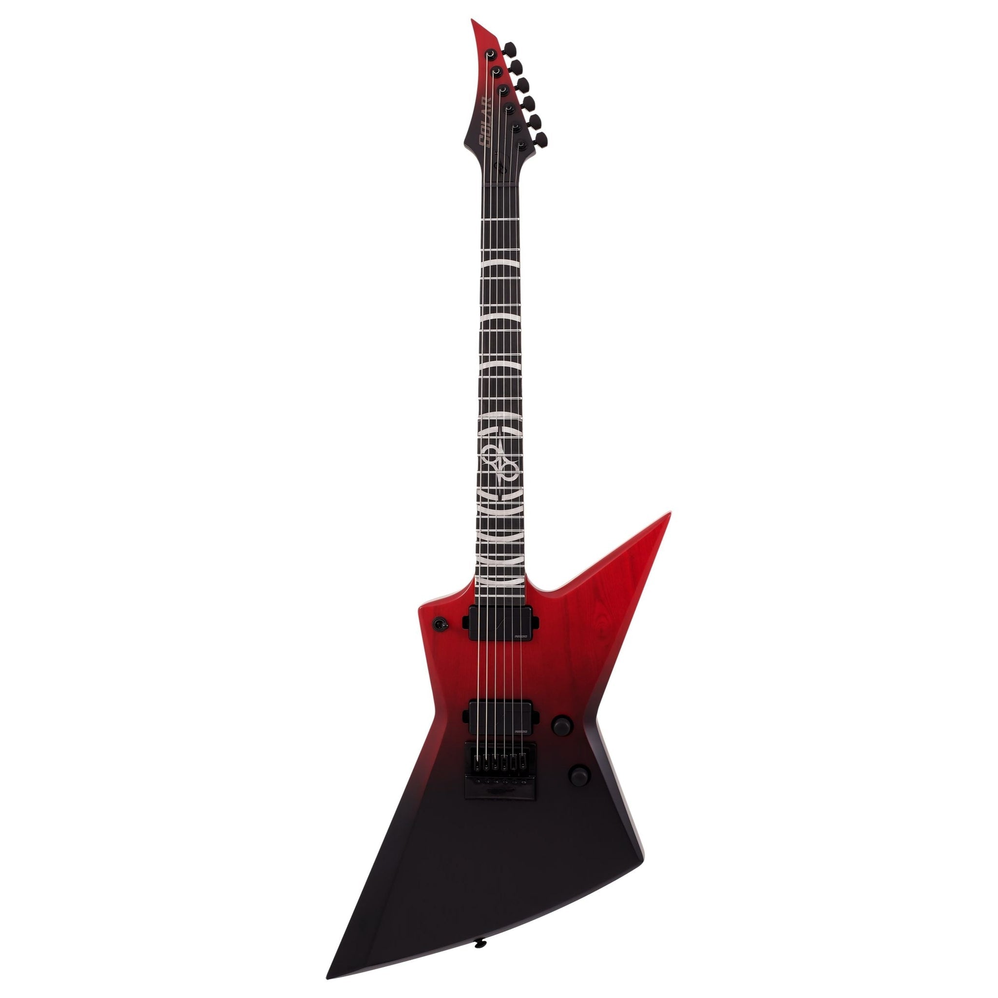 Solar E1.6Jensen MKII Faded Trans Red Black Electric Guitar |  SOLAR |  ELECTRIC GUITAR |  Zoso Music