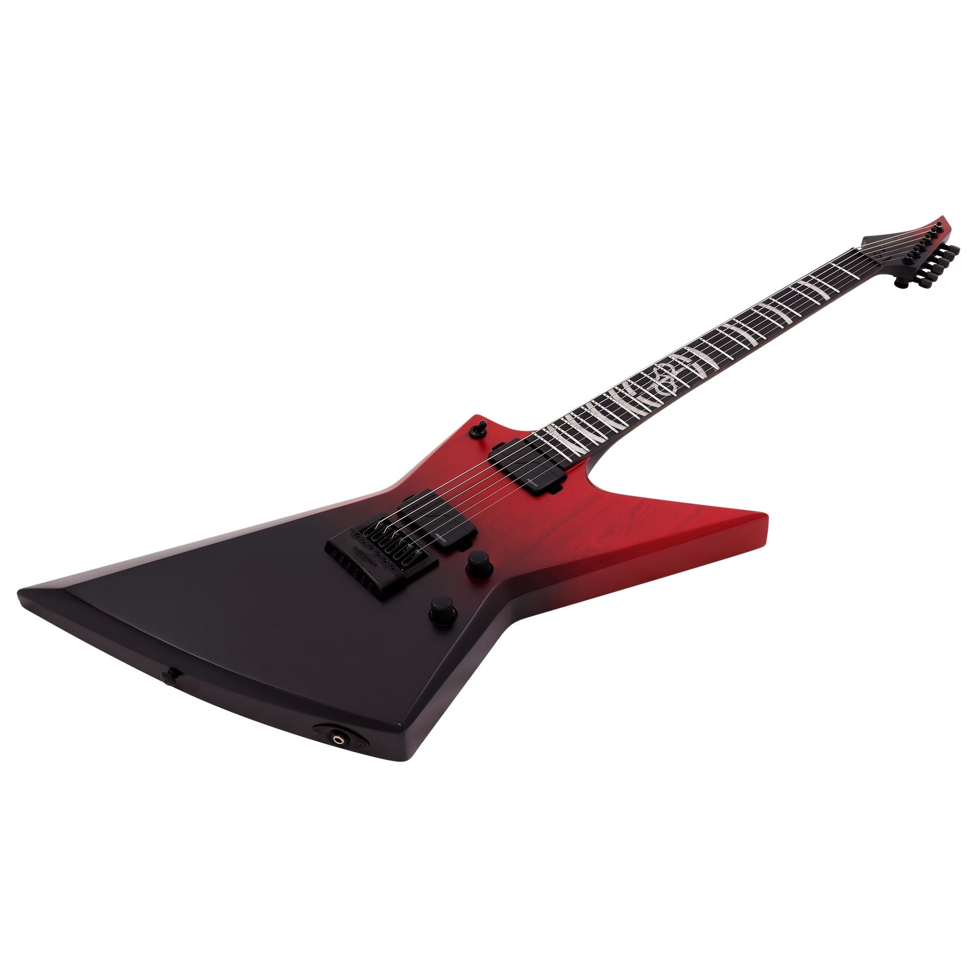 Solar E1.6Jensen MKII Faded Trans Red Black Electric Guitar |  SOLAR |  ELECTRIC GUITAR |  Zoso Music
