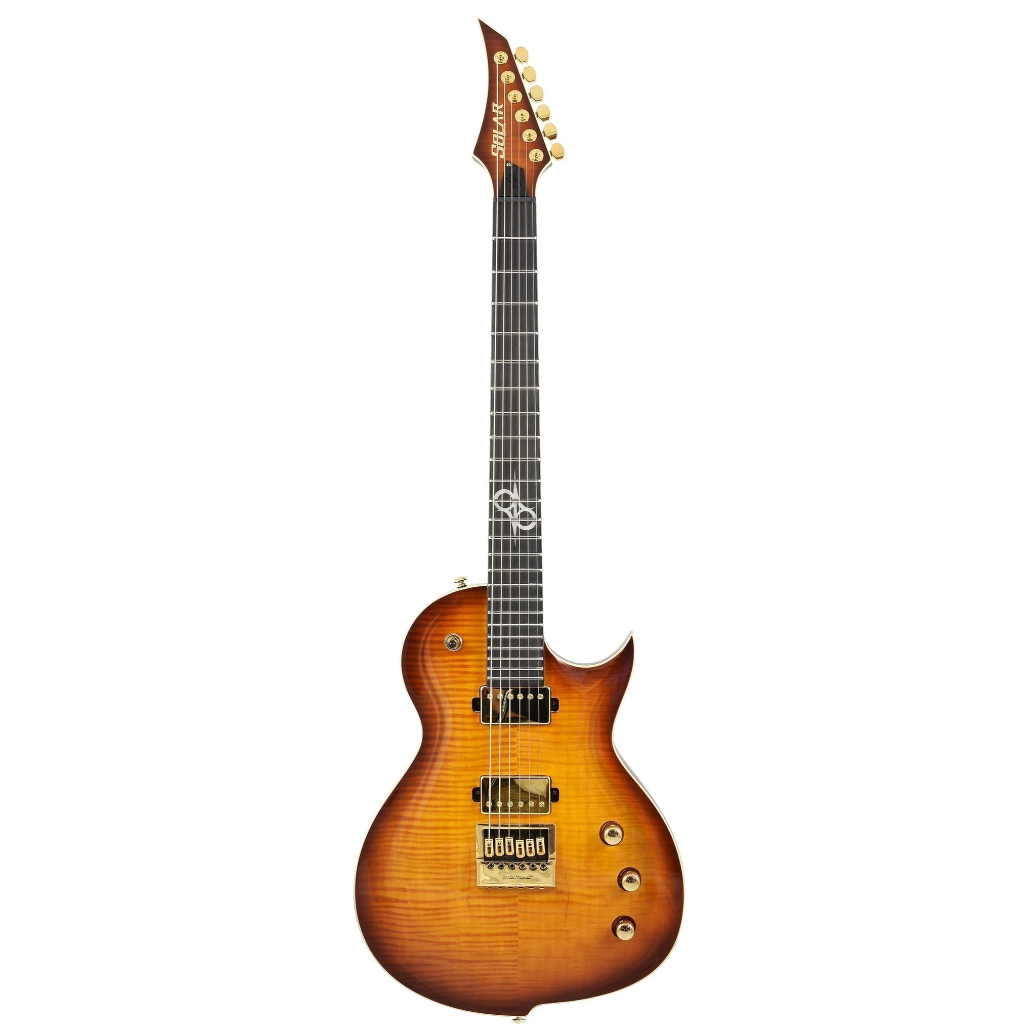 Solar GC1.6FAB Flame Solar Amber Burst Electric Guitar |  SOLAR |  ELECTRIC GUITAR |  Zoso Music