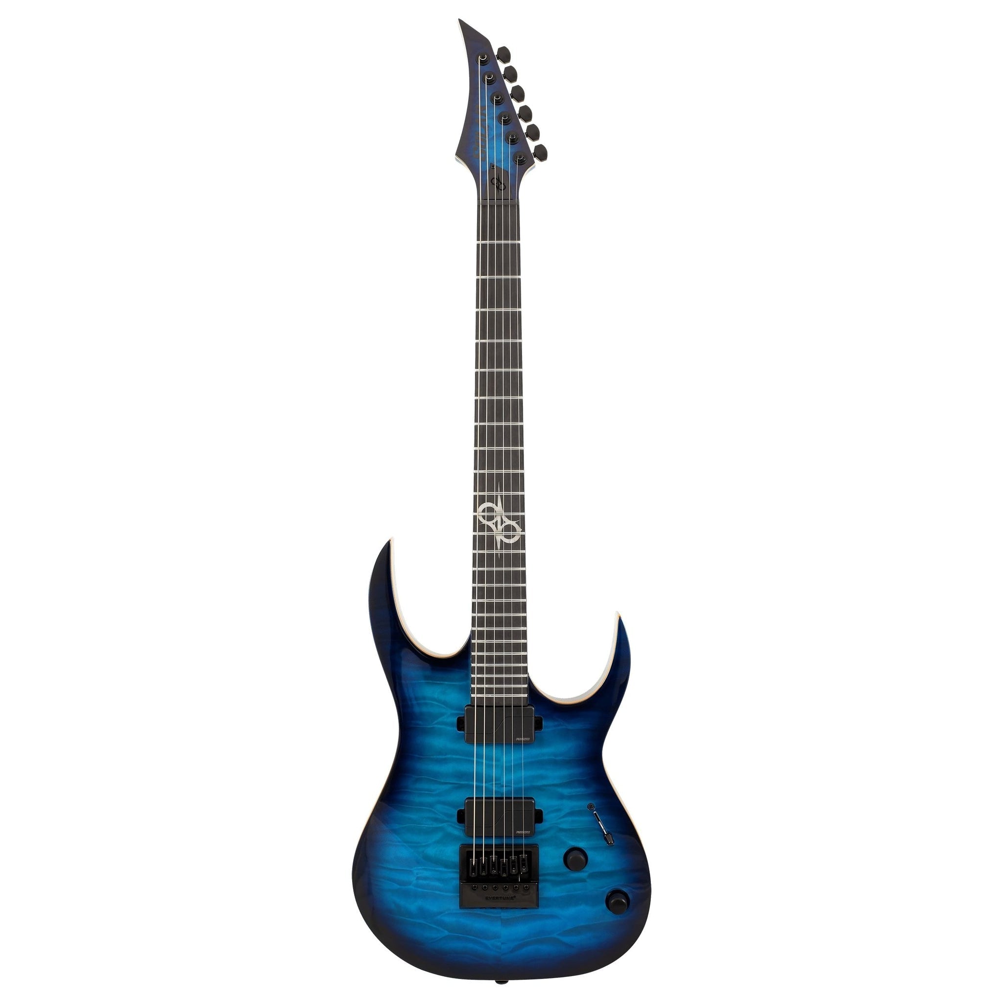Solar S1.6AQOB Quilted Ocean Blue Electric Guitar |  SOLAR |  ELECTRIC GUITAR |  Zoso Music
