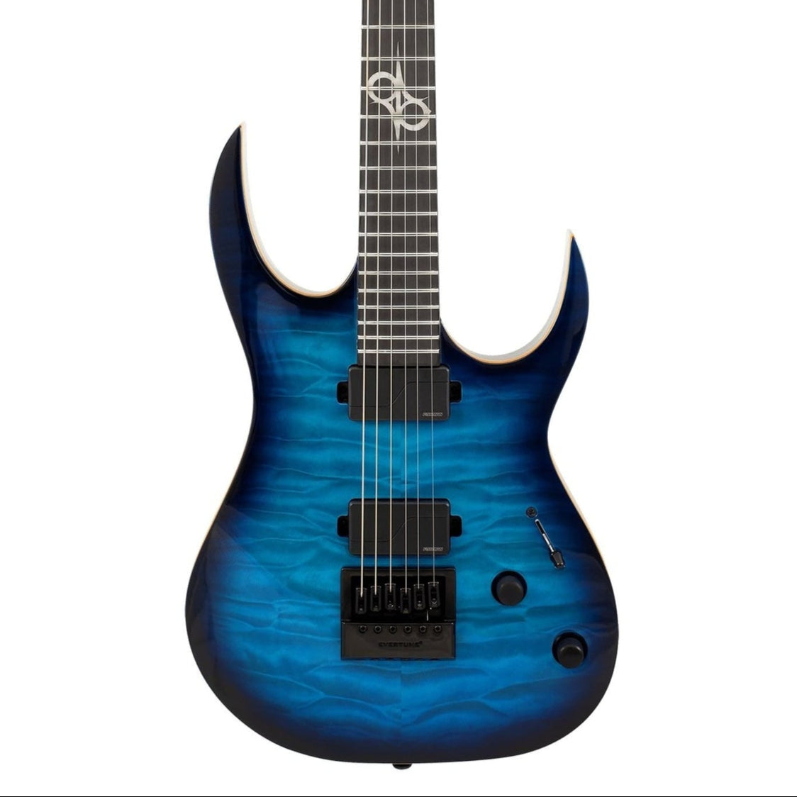 Solar S1.6AQOB Quilted Ocean Blue Electric Guitar | Zoso Music Sdn Bhd