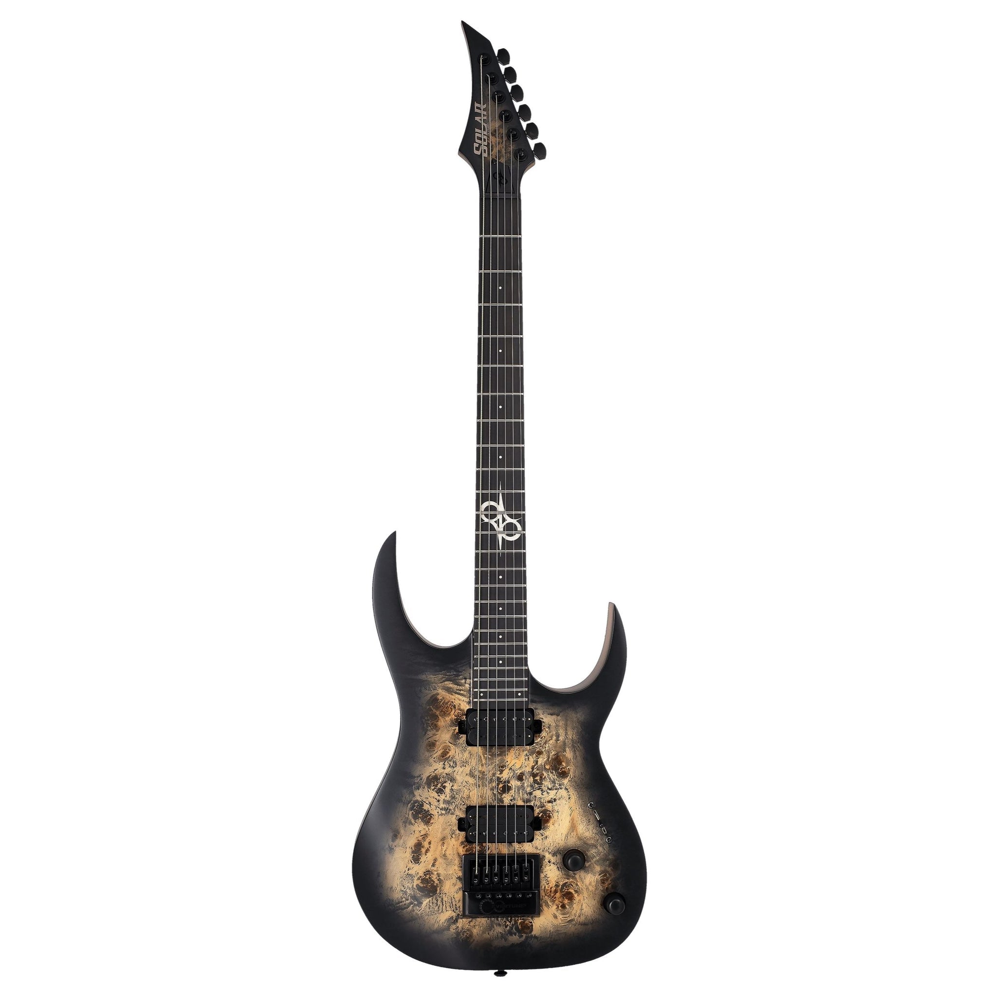 Solar S1.6PB-27 Baritone – Poplar Burst Matte Electric Guitar |  SOLAR |  ELECTRIC GUITAR |  Zoso Music