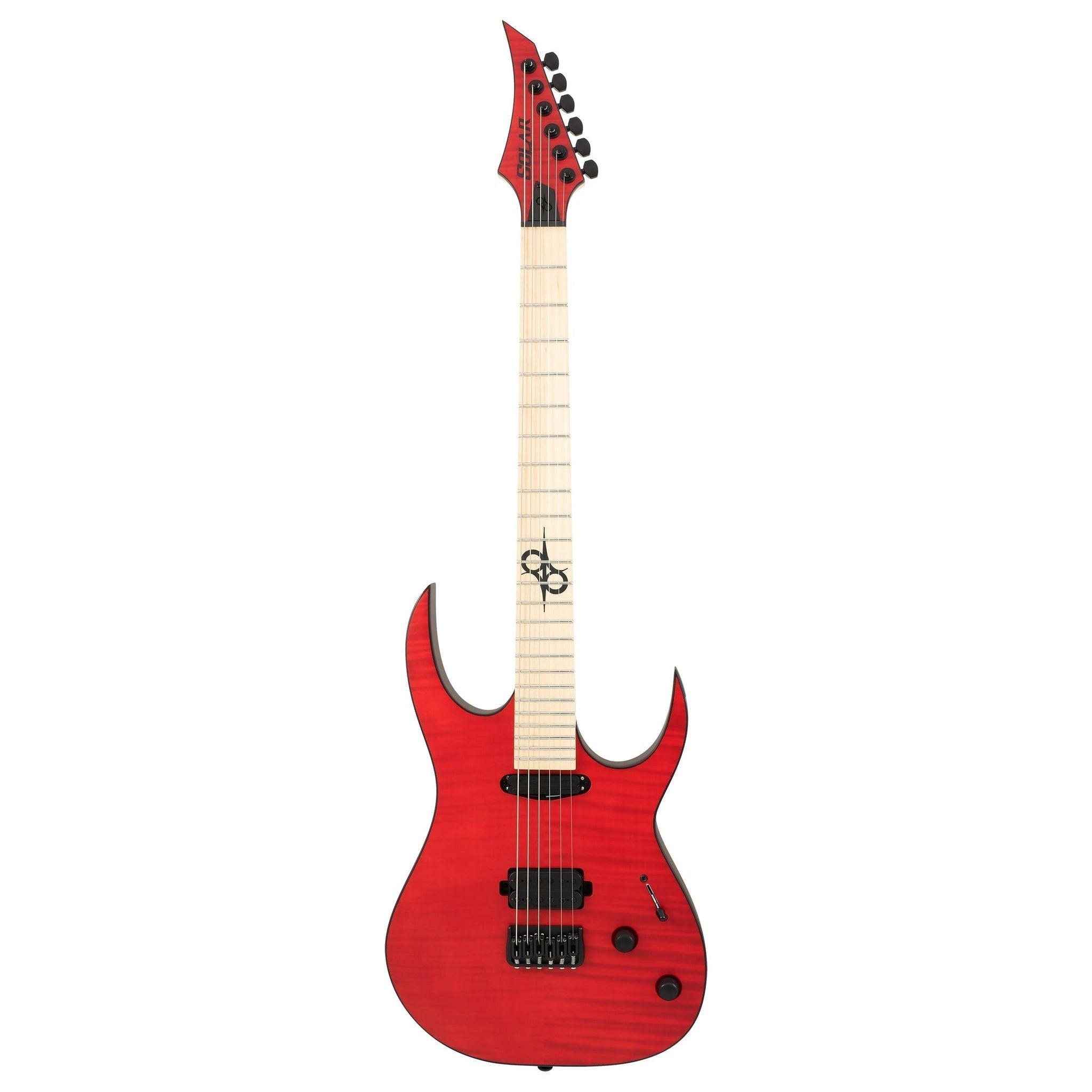 Solar SB1.6HFBR Flame Blood Red Matte Electric Guitar |  SOLAR |  ELECTRIC GUITAR |  Zoso Music