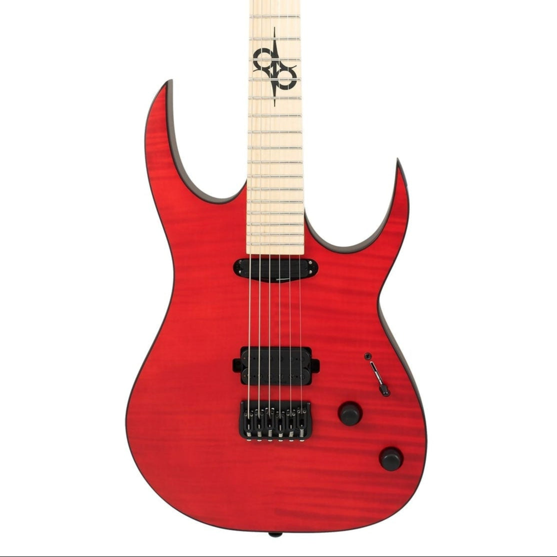 Solar SB1.6HFBR Flame Blood Red Matte Electric Guitar | Zoso Music Sdn Bhd