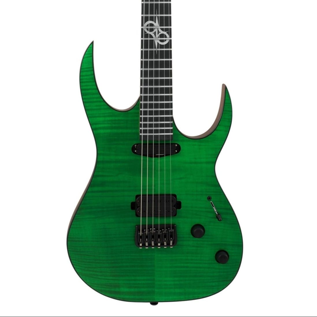 Solar SB1.6HFG Flame Green Matte Electric Guitar | Zoso Music Sdn Bhd
