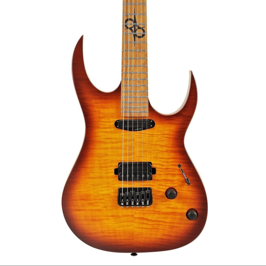 Solar SB1.6HFSB Flame Solar Burst Matte Electric Guitar | Zoso Music Sdn Bhd