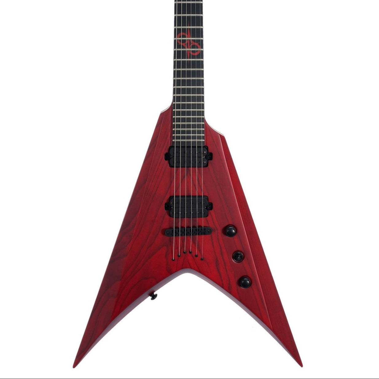 Solar V2.6TBR SK Trans Blood Red Matte Electric Guitar | Zoso Music Sdn Bhd