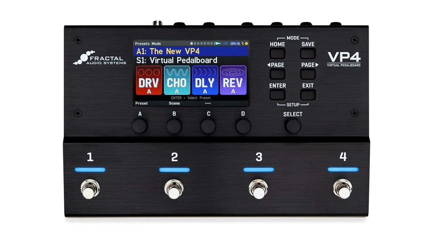 Fractal Audio VP4 Virtual Pedalboard - Compact Multi-FX