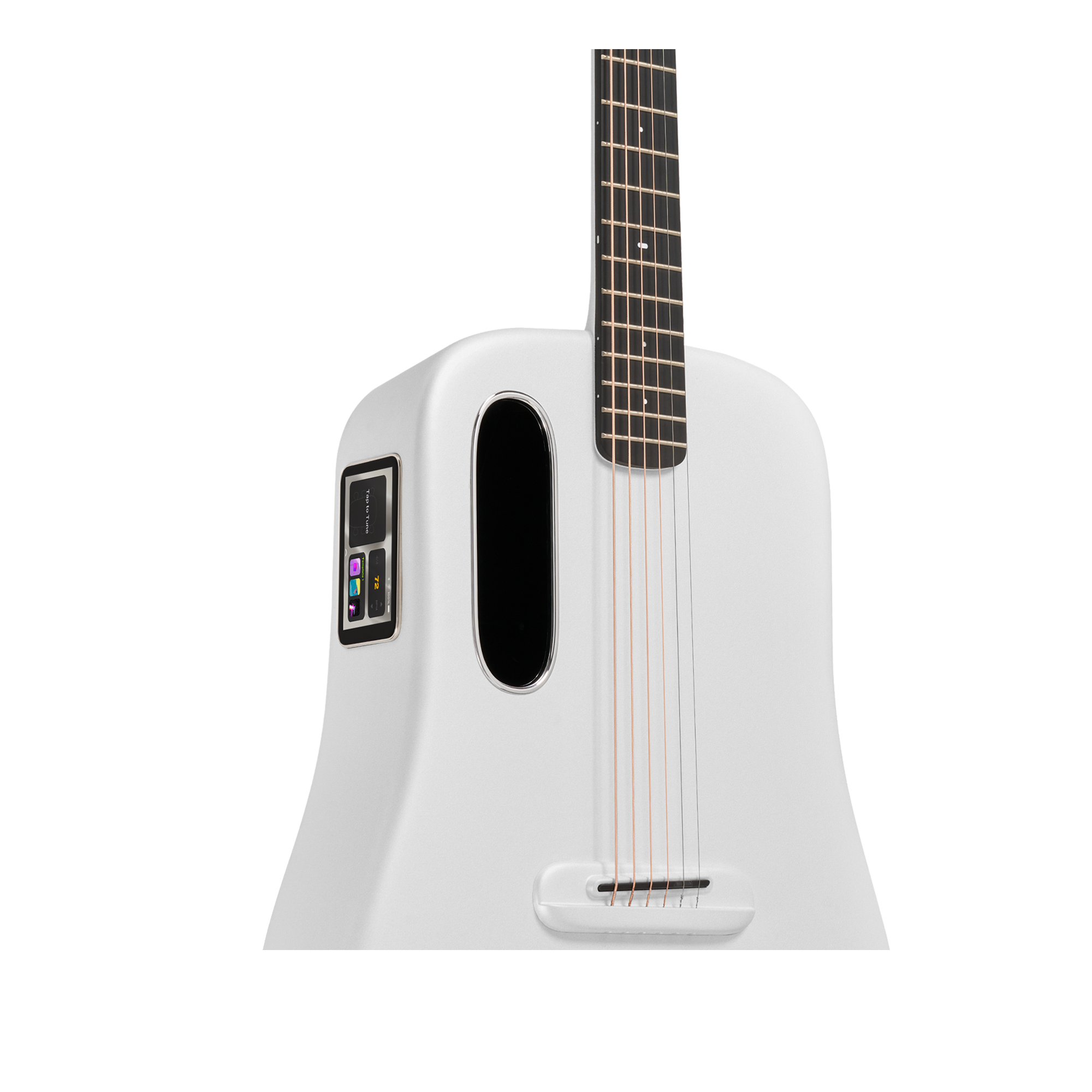 Lava Me 3 38inch Carbon Fiber Smart Guitar with Space Bag - White