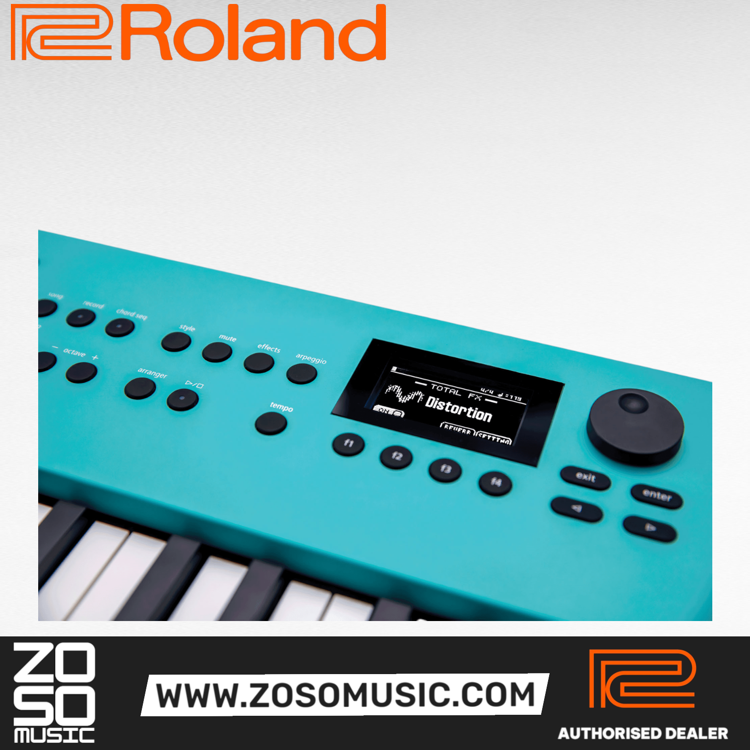 Roland GO:KEYS 3 Keyboard - Turqoise |  ROLAND |  KEYBOARD-MIDI CONTROLLER |  Zoso Music