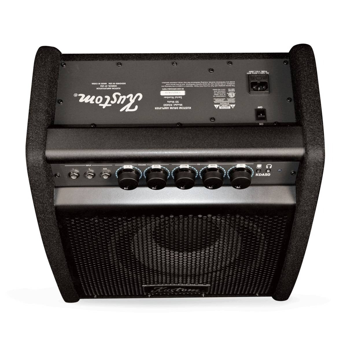 Kustom KDA50 50W Drum Amp Monitor (1 x 10Inch Speaker w/ 2.5Inch Tweeter)