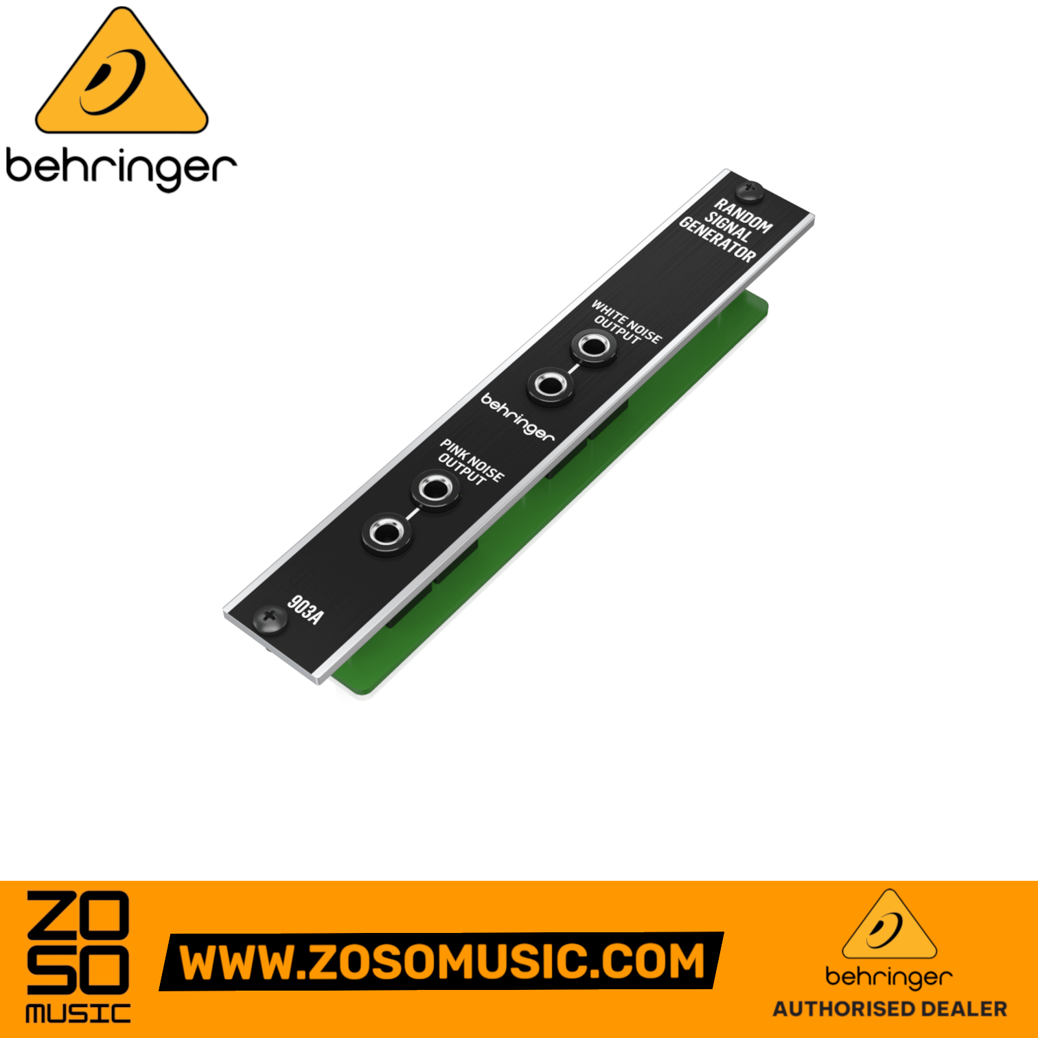 Zoso Music Behringer 903A Random Signal Generator Eurorack module with white and pink noise outputs.