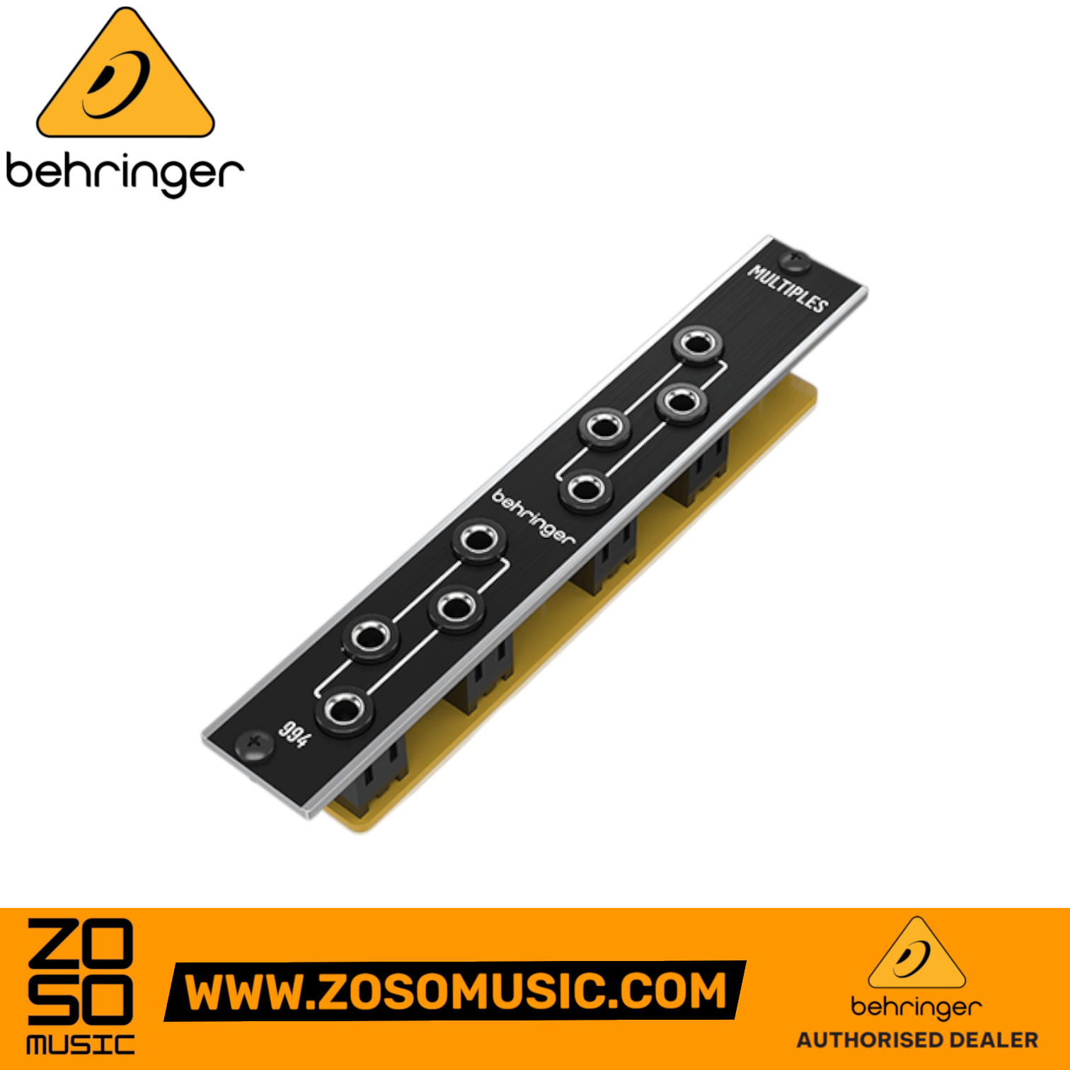 Zoso Music Behringer 994 Multiples passive Eurorack module with dual 4-socket banks for signal splitting