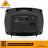 Zoso Music Behringer B105D compact PA monitor speaker rear panel showing input and power controls