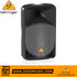 Zoso Music Behringer B115W active 15-inch PA speaker with black cabinet and protective metal grille