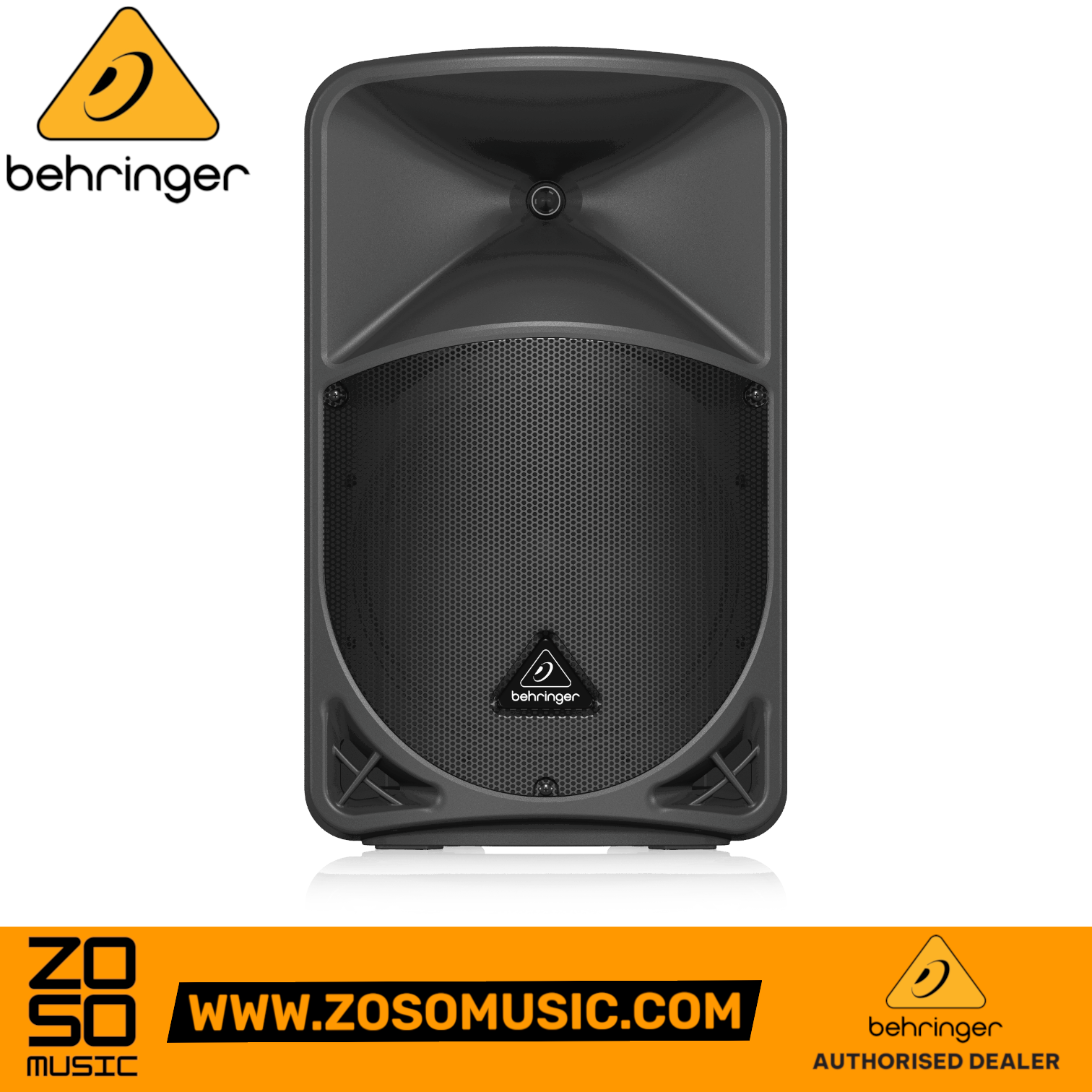 Zoso Music Behringer B12X 1000W 12-inch powered PA speaker with Bluetooth and digital mixer in black