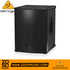 Zoso Music Behringer B1500XP active 3000-watt PA subwoofer with a 15-inch Turbosound speaker in a black cabinet.