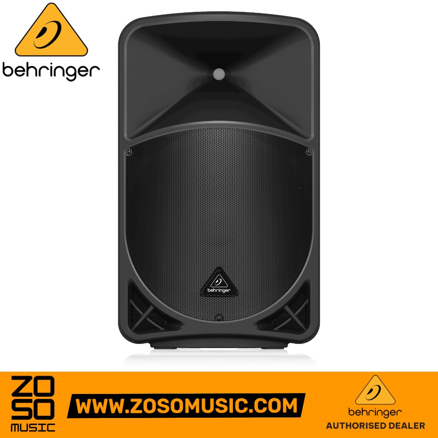 Zoso Music Behringer B15X 1000W 15-inch powered loudspeaker with digital mixer and Bluetooth connectivity