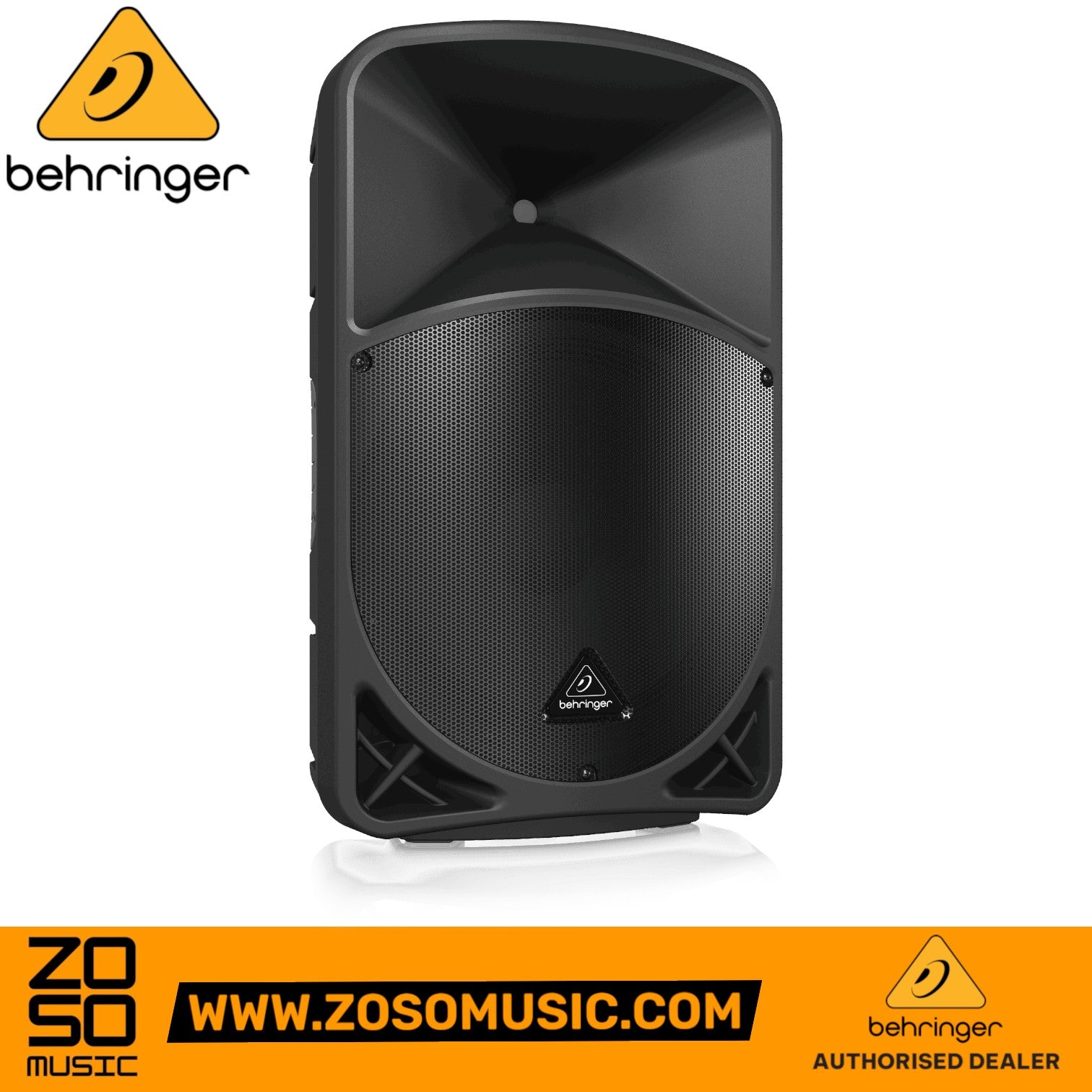 Zoso Music Behringer B15X 1000 watt 15-inch powered loudspeaker with digital mixer and Bluetooth connectivity