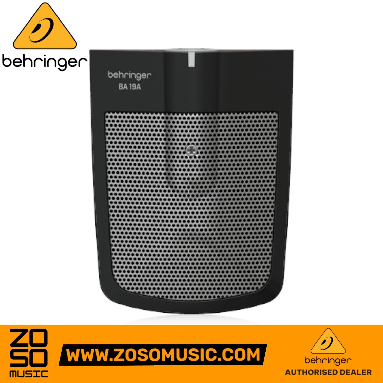 Zoso Music Behringer BA19A condenser boundary microphone for kick drums and bass instruments with metal grille