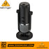 Zoso Music Behringer BIGFOOT USB condenser microphone in black with silver mesh grille and adjustable desktop stand