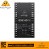Rear panel of Zoso Music Behringer C210B portable PA speaker showing power switches, AC input, and LED controls.